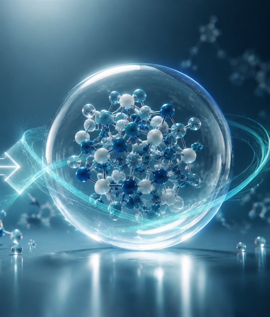 Molecule suspended in liquid — Aspegon solution